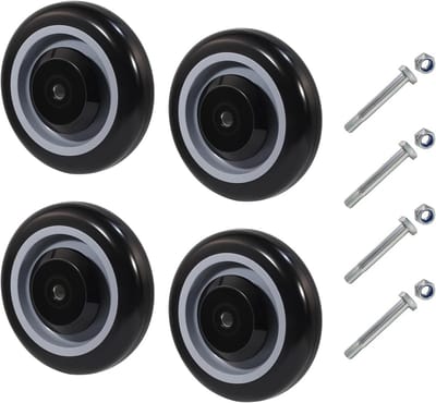 Set van 4 Wielen van 12,7 cm voor Manden en Apparaten - 635 kg
