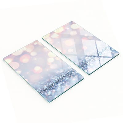 Decoratieve glazen snijplanken met glanzend patroon, 2x30x52 cm