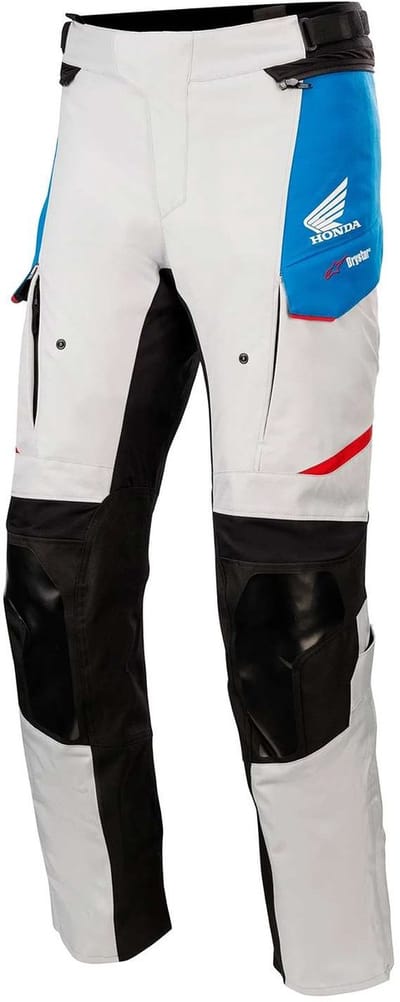 Alpinestars Honda Andes V3 Drystar Broek IJsgrijs Blauw Helder Rood - Maat M - Broek