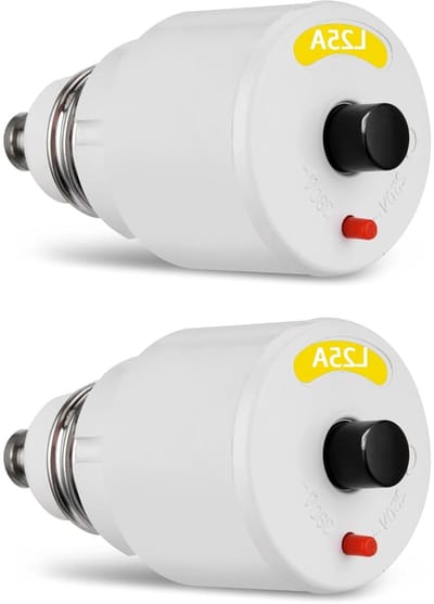 Screw valve 25 A voor oude elektrische distributie, E27 draad, L-karakteristiek, 230/400V, 240/415V, 2 stuks