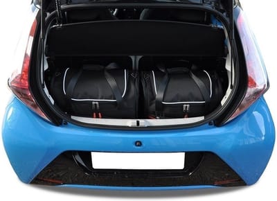 TOYOTA AYGO 2014+ 2-delig Bespoke Reistassen Set Auto Interieur Kofferbak Organizer Accessoires