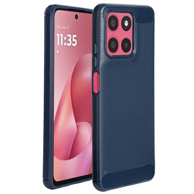 imoshion Hoesje - Geschikt voor Motorola Moto G57 Power - Brushed Backcover - Donkerblauw