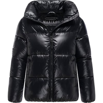 Marikoo dames winterjas Hazalee in puffer-stijl met glanzende look