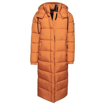 Superdry - Lange pufferjas van ripstopmateriaal - Dames - Gewatteerde jassen