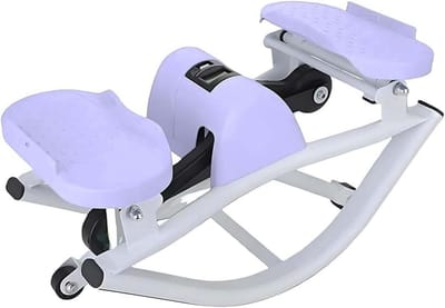 Zijwaartse Stepper - Cardioapparaat - Thuis Fitness - Hydraulisch Systeem - Compact Opvouwbaar - Paars