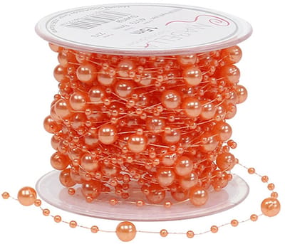 Parelcollier Oranje 6mm 15m