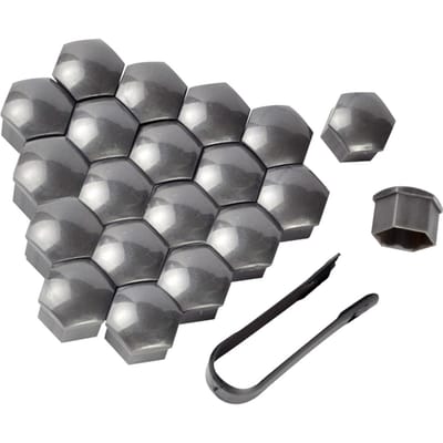 20 stuks 17mm 19mm 21mm Auto Wielmoerdoppen Auto Naaf Schroefdeksel Bout Velgen Buitendecoratie Speciale Socket Bescherming Stofdicht 21mm
