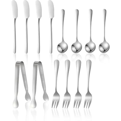 Kaasgereedschapsset Kaas Botermesjes Set Roestvrij Staal Kaas Serveerset voor Desserts white