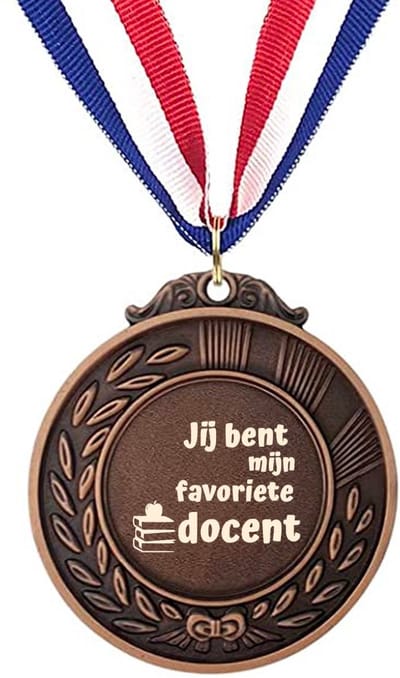 Akyol - jij bent mijn favoriete docent medaille bronskleuring - Docent - leraren leerkrachten - cadeau
