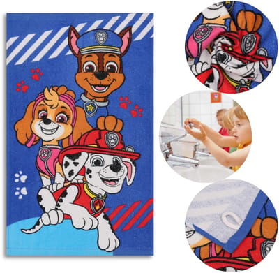 Paw Patrol Skye Chase Marshal KATOENEN handdoek voor kinderen, handdoekje voor de handen VOOR DE KLEUTERSCHOOL 30x50 cm OEKO-TEX