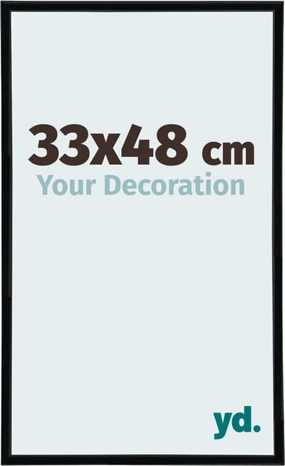 Your Decoration - Fotolijst 33x48 cm - Kunststof - Zwart Mat - Annecy