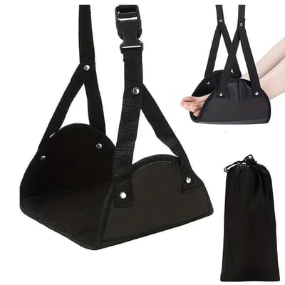 Vliegtuigserie - Voetsteun - Verstelbare Riem - Draagbaar Hangmat - Reisaccessoire - Voor Reizigers - Model01