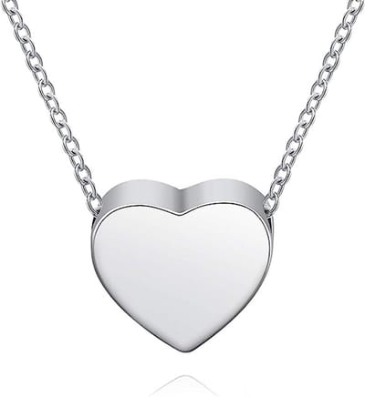 Luxe Ashanger - met Ketting - Voor As, Haren of Parfum - Assieraad - As Ketting - Gedenksieraad - Urn - Incl. As vuller en Opbergzakje - Hanging Heart