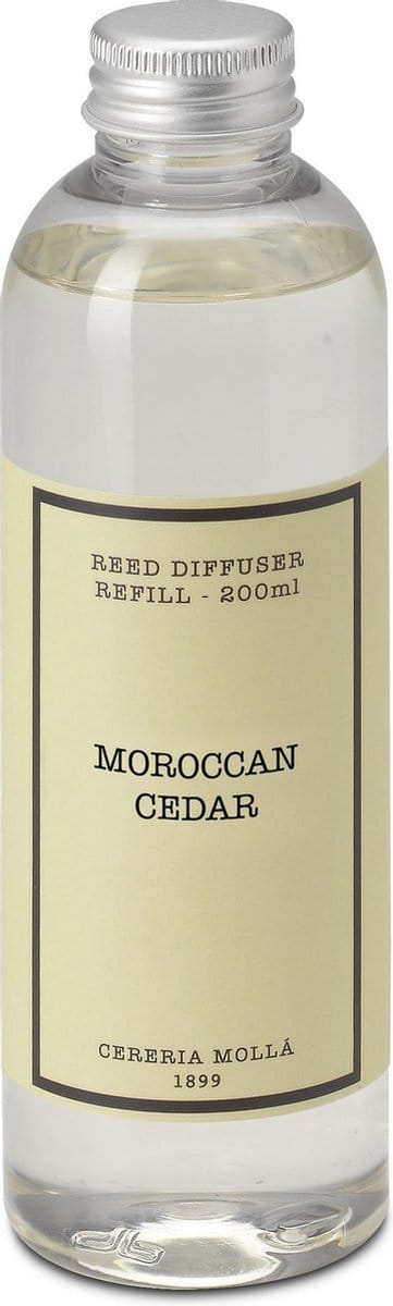 Cereria Mollà 1899 Refill Mikado Geurstokjes navulling 200ml Moroccan Cedar