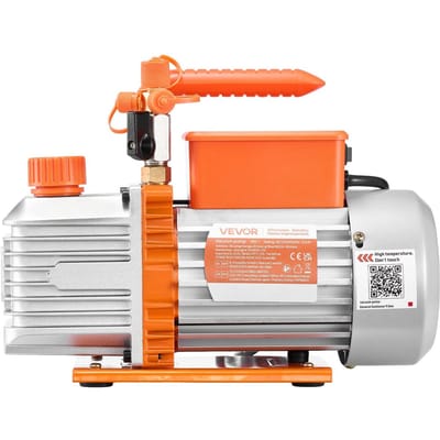 Pompe à Vide, 5 CFM 142 L/min, Pompe à Vide AC Rotative à palettes à Deux Étages pour CVC, pour Systèmes R134a R22 R410a, Moteur 4 Pôles, pour Climatiseur Automobile