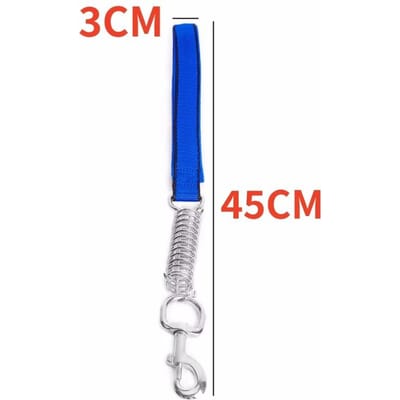 Laisse pour chien à ressort Laisse courte pour petits chiens Laisse en cuir PU Laisse en corde de nylon pour la promenade de grands chiens Laisse pour chien durable Laisse pour chien à l'épreuve des morsures Chaîne pour animaux de compagnie