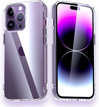 AziLine Shockproof Hoesje Geschikt voor Apple iPhone 14 Pro - Ultieme Bescherming iPhone 14 Pro Case - Luxe Transparante Backcover