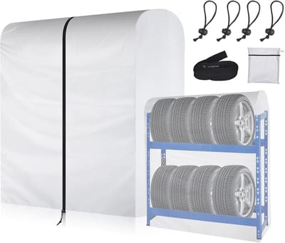 Bandenhoes voor Bandenstandaard - Waterdichte en Stofdichte Bescherming voor Bandenopslag - 420D Oxford - 112x145x75cm