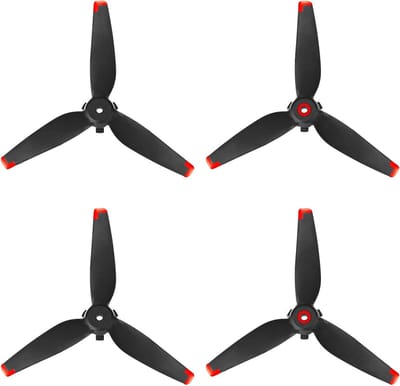 Vouwbare FPV Propellers voor Drones, Set van 4, Geluidsarm en Duurzaam, Ideaal Drone Accessoire, Rood