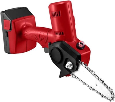Elektrische Kettingzaag - Mini Zaag - Tuin Snoeien - Lichtgewicht Ontwerp - 5.2 Inch - Rood