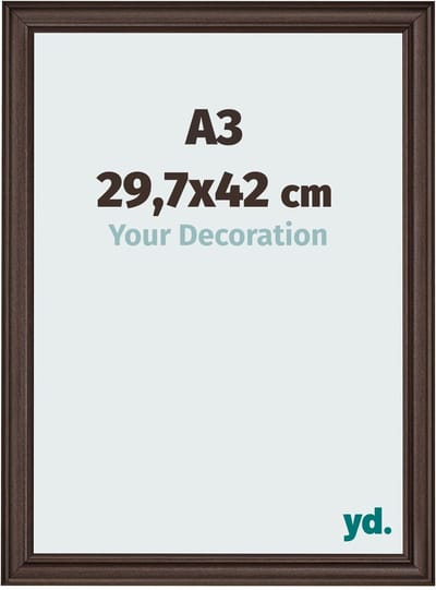 Your Decoration - Fotolijst A3 29,7x42 cm - MDF - Eiken Donker - Lazio