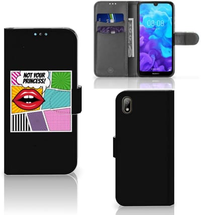 Huawei Y5 (2019) Wallet Case met Pasjes Popart Princess