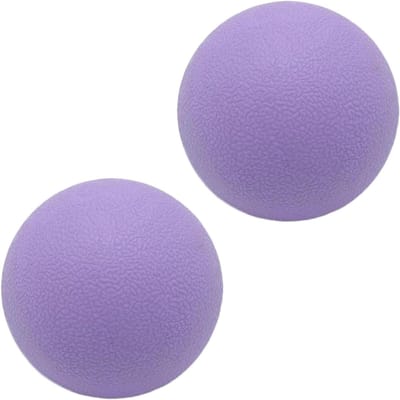 Massage Ballen Set - Acupunctuur Ballen - Spierontspanning Herstel - Hoge Dichtheid Rubber - 2 Stuks - Paars