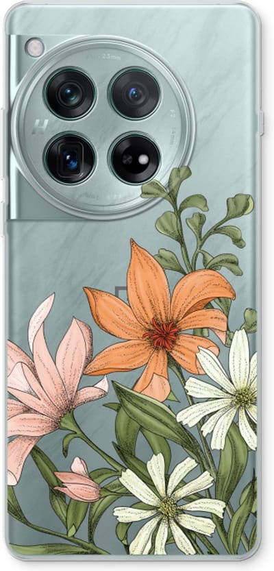 Case Company® - Hoesje geschikt voor OnePlus 12r hoesje - Floral bouquet - Soft Cover Telefoonhoesje - Bescherming aan alle Kanten en Schermrand