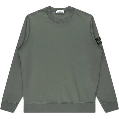 Sweatshirt Stone Island Teint en Pièce Musk Homme Hauts Vert 801563051-V0059 XL gray