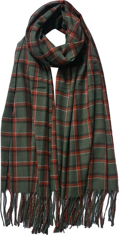 Juleeze Wintersjaal Dames 70x180 cm Groen Rood Polyester