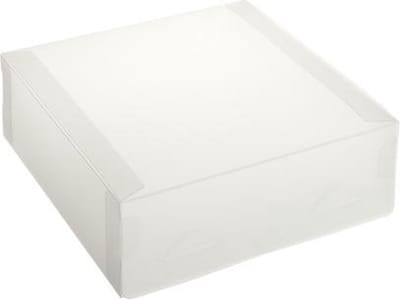 Cadeauverpakking transparant plastic doosjes 15x15x5cm WIT (10 stuks)