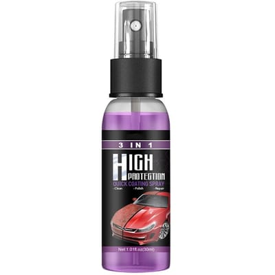 3 in 1 Hoge Bescherming Auto Coating Spray Snelle Plastic Onderdelen Opknapmiddel Coating Autowas Polish gray