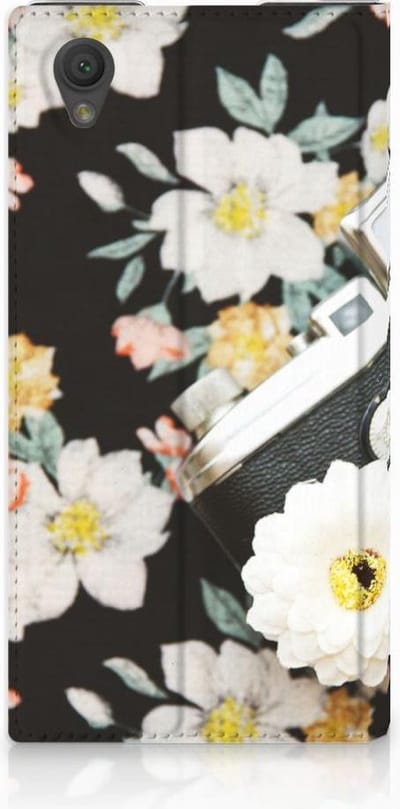 Sony Xperia L1 Stand Case Vintage Camera