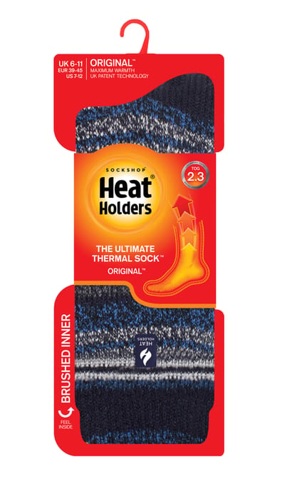 Heat Holders Heren extra dikke warme thermo sokken - Marine (Bari)