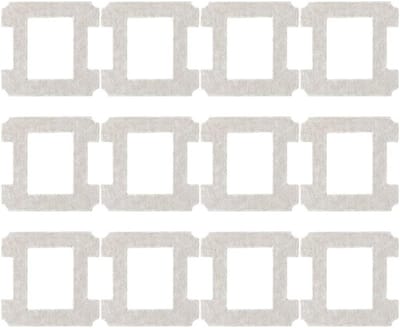 Ruitenreiniger Accessoires - Dweilpads - Ramen Schoonmaken - Superfijne Vezels - 12 Stuks - Grijs