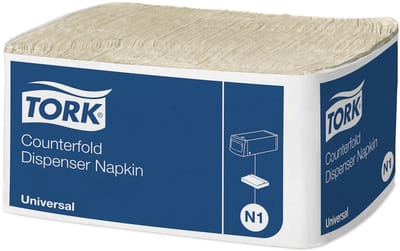 Tork 478094 dispenserservetten counterfold naturel 1 laags 7200 stuks (8584123115763)