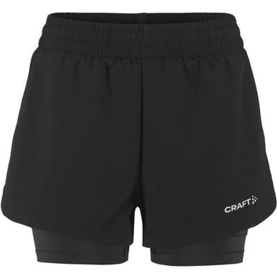 CRAFT ADV ESSENCE 2-IN-1 SHORTS 2 W Dames Sportbroek - Zwart