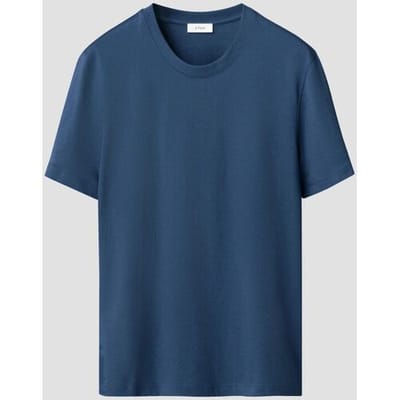 Eton T-Shirt Organic Supima Cotton Uni Single Jersey Blauw / male