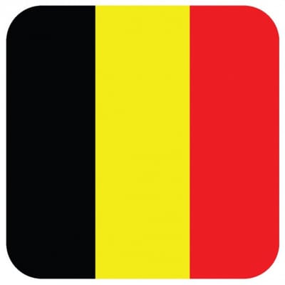 Bierviltjes Belgische vlag vierkant 15 st