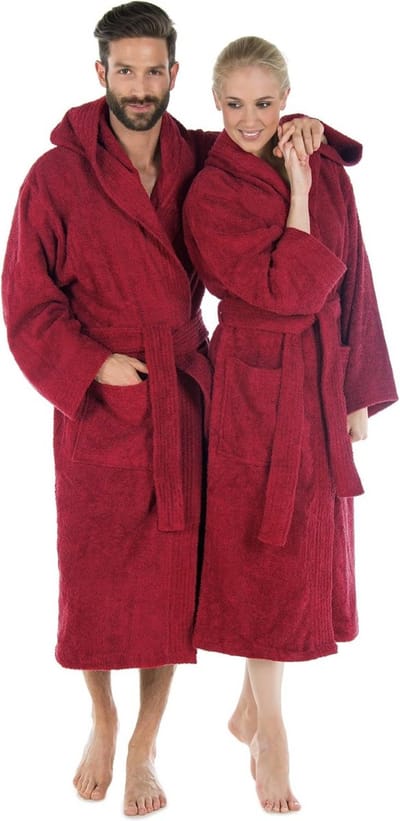 Warme Unisex Badjas met Capuchon en Zakken | Zacht Katoen Badstof | Geschikt voor Vakantie en Wellness