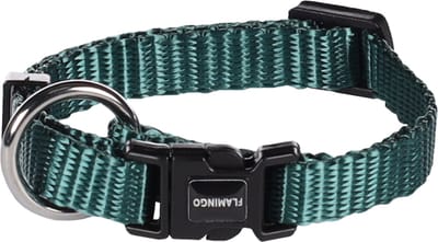 Flamingo Ziggi - Halsband Honden - Halsband Ziggi Donkergroen Xxs 15-25cm 10mm - 1st - 134858 - 1st