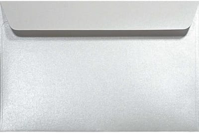 Elegante Parelmoer Witte Enveloppen Majestic voor Uitnodigingen en Kaarten 10,5x15,5cm