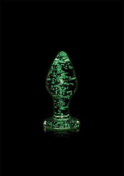 Shots - Ouch! Glazen Butt Plug - Medium clear
