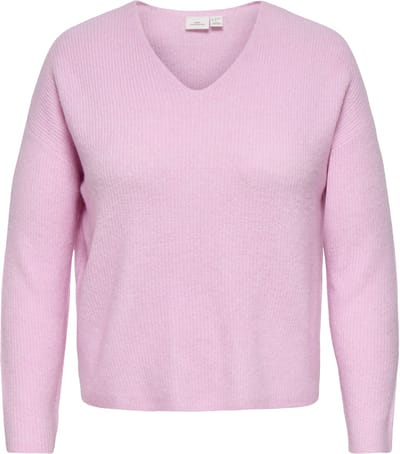 ONLY CARMAKOMA - CARCAMILLA V-NECK L/S PULLOVER KNT NOOS - Dames - Gebreide truien