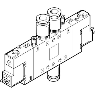 Festo 5/2 Bistabiel Lucht Magneetventiel QS-8 850L/Min - 163155