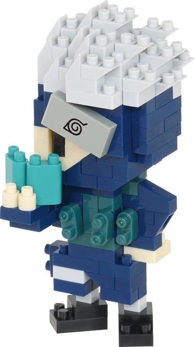 Bandai - Nanoblock - Kakashi Hatake - Naruto Shippuden - Mini Brick figuur - Bouwset - Pixel Manga figuur bouwpakket - NBCC137