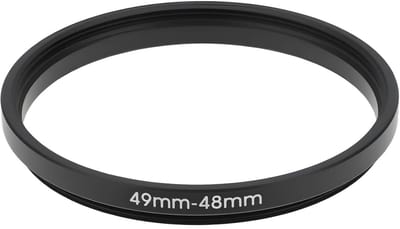 Dailygoods - Step-Down Ring - 49mm naar 48mm - Aluminium constructie - Geschikt voor camera's - Perfecte pasvorm - Verkleinring voor lenzen - Lichtgew...