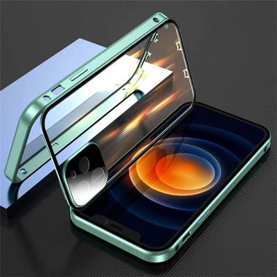 Dubbelzijdig HD Glazen Metalen Frame Hoesje Voor iPhone16e 17 15 14 13 12 11Pro Max Schokbestendig Vergrendelingshaak Deksel Camera Lens Bescherming For iPhone 16Pro max white
