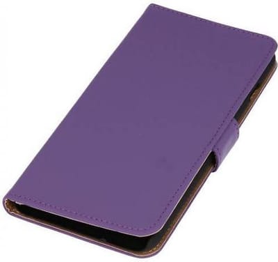Bookstyle Wallet Case Hoesjes Geschikt voor Samsung Galaxy Alpha G850 Paars