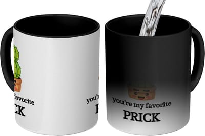 Magic Mok - 275 ML - Koffiemok Humor - Koffietas geschenk - Koffiebeker Collega - Mokken Papa - Koffietassen - Spreuken - Quote - You're my favorite prick - Grote theemok - Theemokken groot - Grappige thee mok - Thee tas Mama - Cadeau voor hem